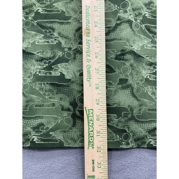 BOFF Button Down Shirt Men's Size XL Green Short Sleeve Geometric 100% Polyester - Picture 6 of 12